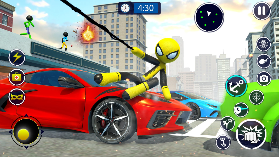 Spider Stickman Rope Hero Game - عکس بازی موبایلی اندروید