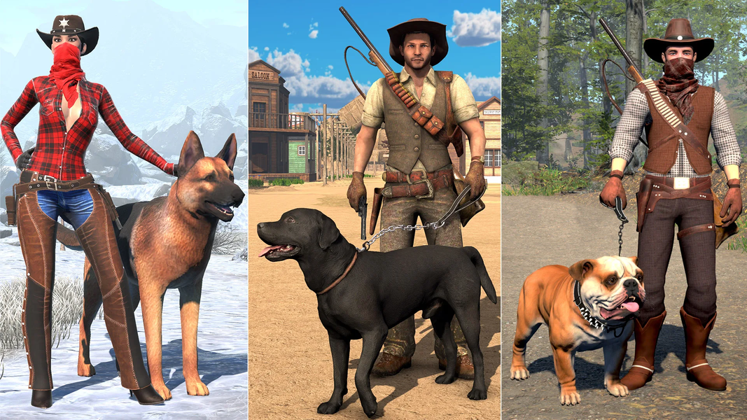 Western Gunfighter Cowboy Game - عکس بازی موبایلی اندروید