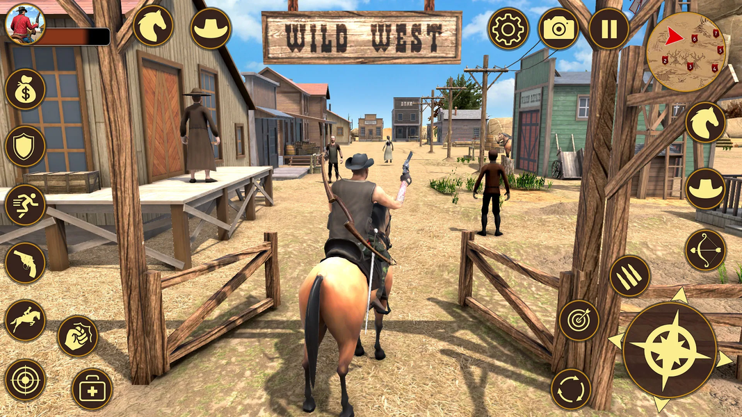 Western Gunfighter Cowboy Game - عکس بازی موبایلی اندروید
