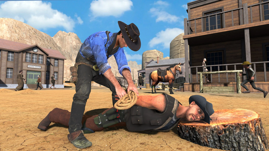 Western Gunfighter Cowboy Game - عکس بازی موبایلی اندروید