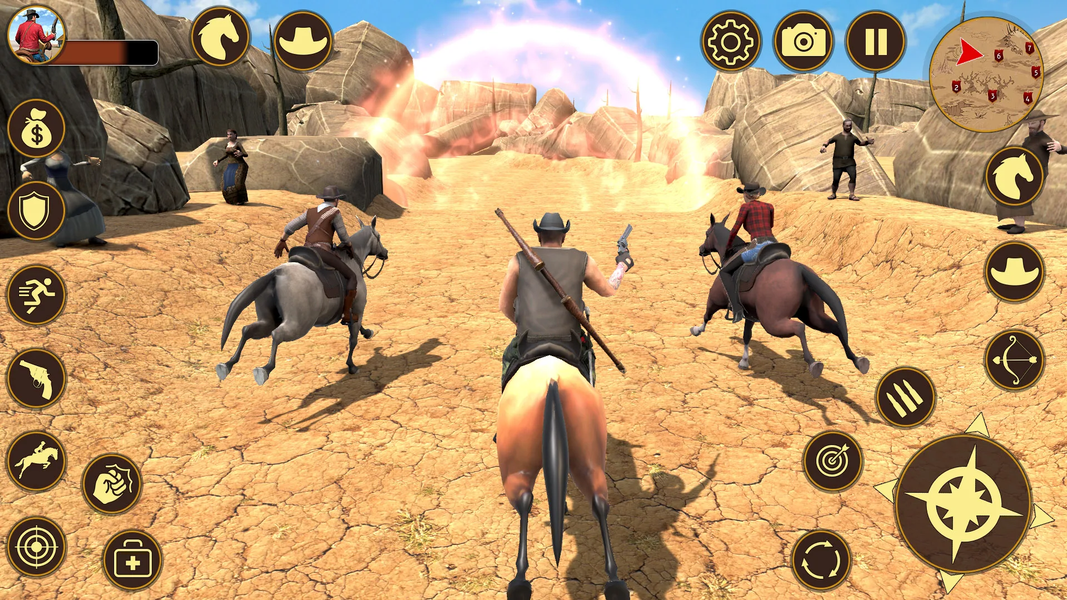 Western Gunfighter Cowboy Game - عکس بازی موبایلی اندروید
