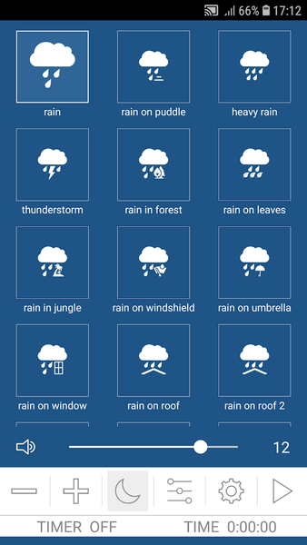 Rain Sounds - relaxing rain - عکس برنامه موبایلی اندروید