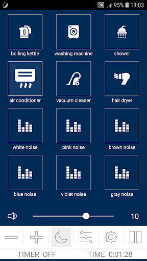 White Noise Sleep Sounds HD - عکس برنامه موبایلی اندروید