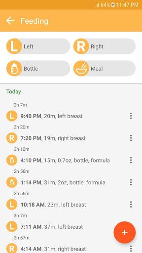 Baby tracker - feeding, sleep - عکس برنامه موبایلی اندروید