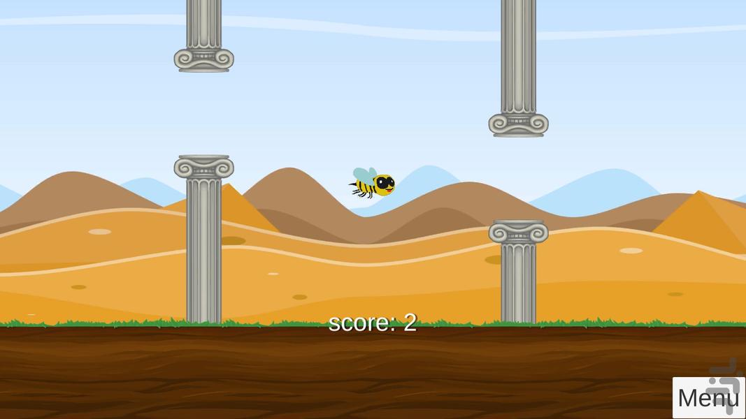 Scaping Bee - Gameplay image of android game