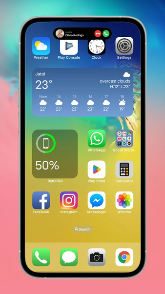 iPhone ۱۴ Theme for Android - عکس برنامه موبایلی اندروید