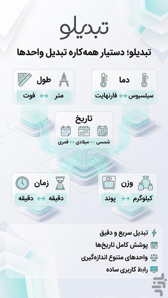 تبدیلو - عکس برنامه موبایلی اندروید