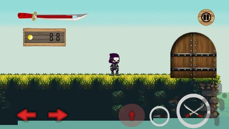 ninja run - Gameplay image of android game