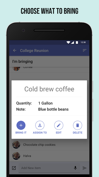 BringIt - Organize Together! - Image screenshot of android app
