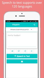 Multi languages speech to text-text to speech - عکس برنامه موبایلی اندروید