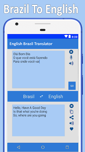 Brazilian Translate to English - عکس برنامه موبایلی اندروید