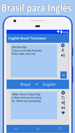 Brazil English Translation - Image screenshot of android app