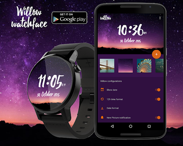 Willow - Photo Watch face - Image screenshot of android app