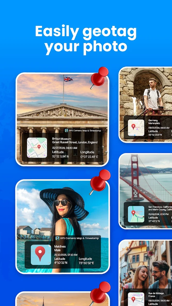 GPS Camera, Map & Timestamp - Image screenshot of android app