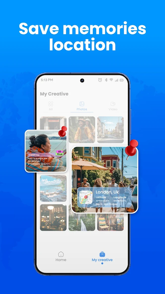 GPS Camera, Map & Timestamp - Image screenshot of android app