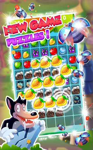 Sweet Fruits Mania - Gummy Fruit Blast - Gameplay image of android game