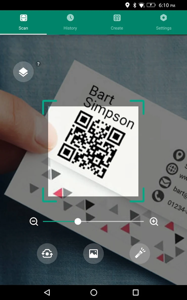Barcode & QR code scanner - عکس برنامه موبایلی اندروید