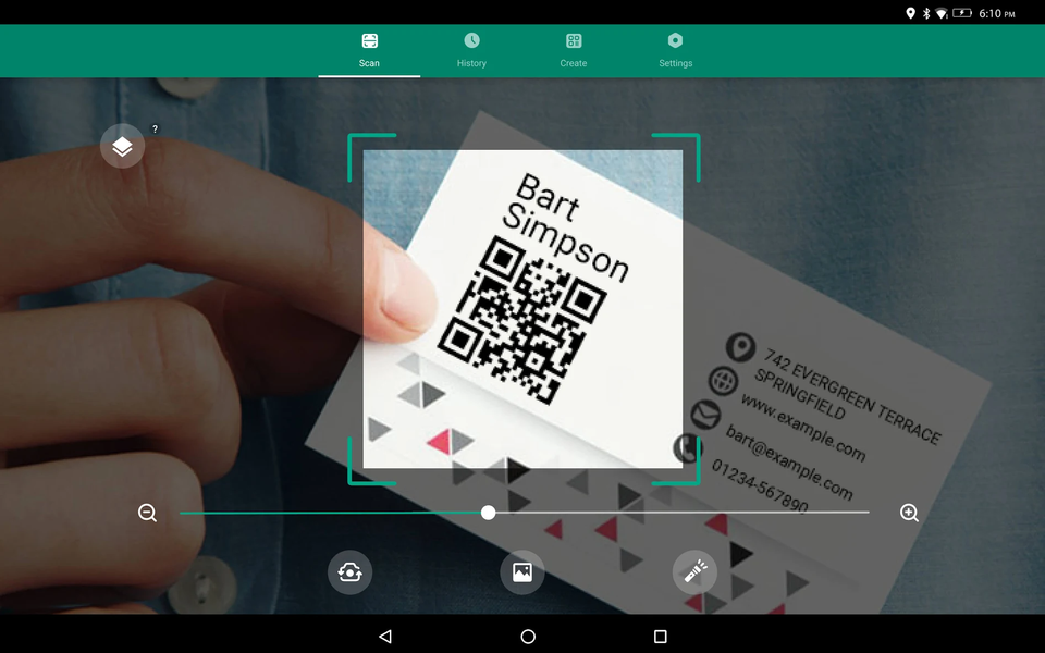 Barcode & QR code scanner - عکس برنامه موبایلی اندروید