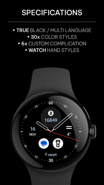 Awf Analog xT: Watch face - Image screenshot of android app