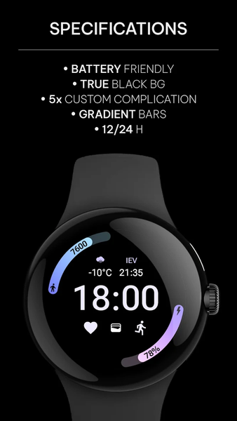 Athlete 2 Lite: Watch face - Image screenshot of android app