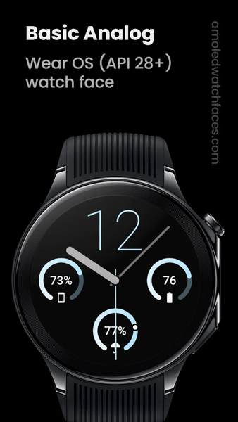 Basic Analog: Watch face - Image screenshot of android app