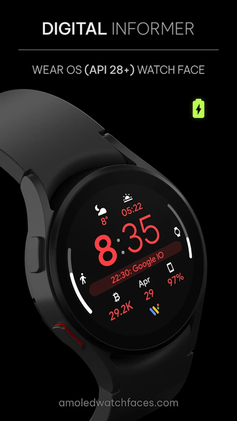 Digital Informer: Watch face - Image screenshot of android app