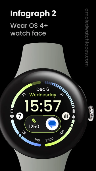 InfoGraph ۲: Watch face - عکس برنامه موبایلی اندروید