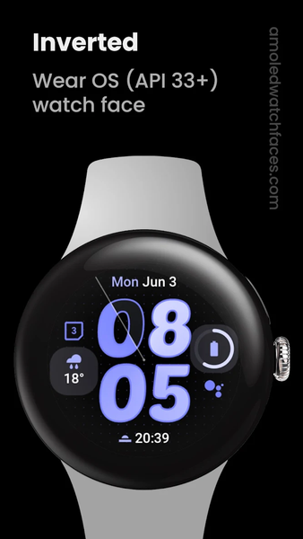 Inverted Watch Face - Image screenshot of android app