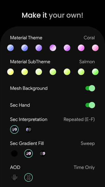 Inverted Watch Face - Image screenshot of android app