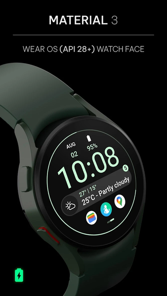 Awf Material 3: Watch face - Image screenshot of android app