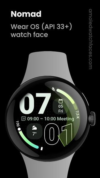 Nomad Watch Face - Image screenshot of android app