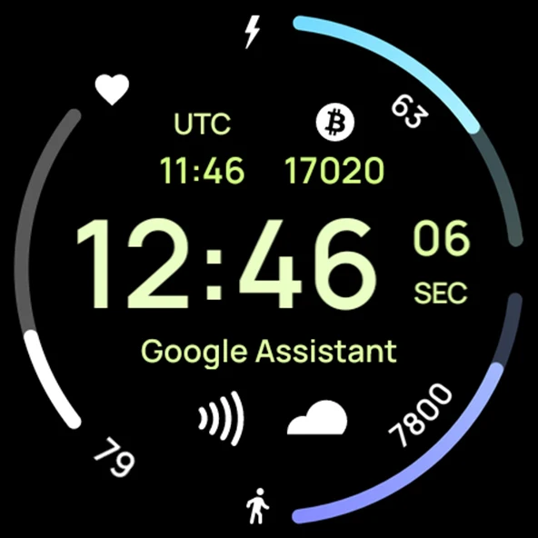 Awf Pulse: Wear OS Watch face - Image screenshot of android app