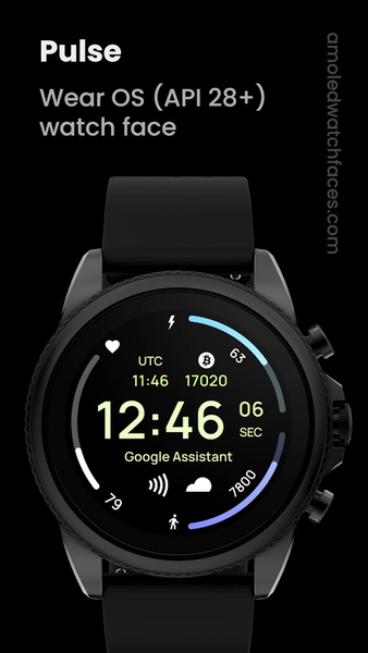 Awf Pulse: Wear OS Watch face - عکس برنامه موبایلی اندروید