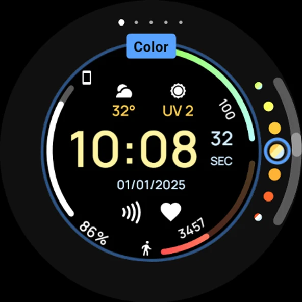 Awf Pulse: Wear OS Watch face - Image screenshot of android app