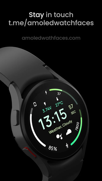 Awf Pulse: Wear OS Watch face - Image screenshot of android app