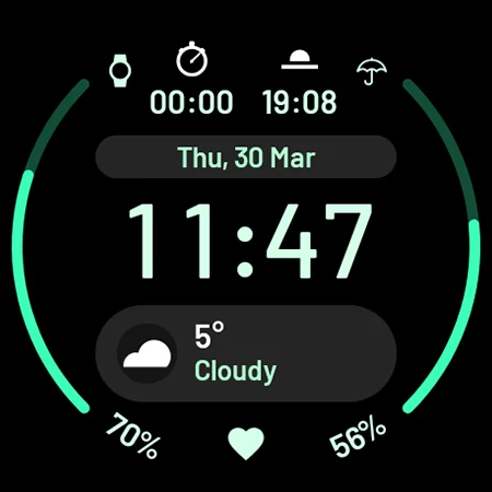 React: Watch face - Image screenshot of android app