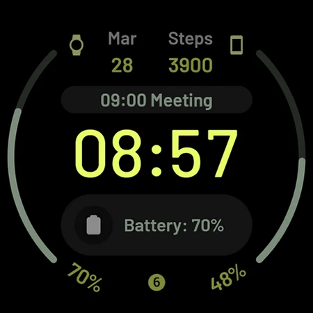 React: Watch face - Image screenshot of android app