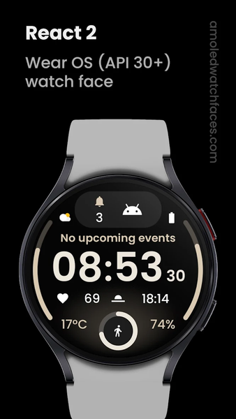 React ۲: Watch face - عکس برنامه موبایلی اندروید