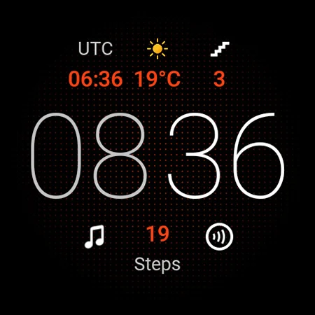 Simple Digital Watch Face - عکس برنامه موبایلی اندروید
