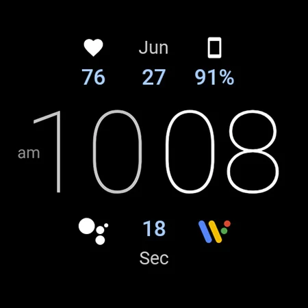 Simple Digital Watch Face - عکس برنامه موبایلی اندروید