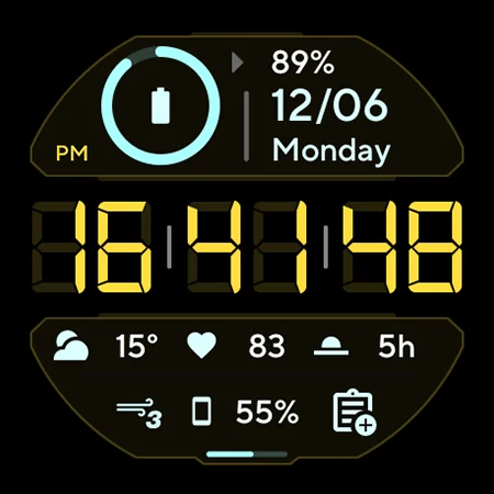 TACT THREE: Watch face - عکس برنامه موبایلی اندروید