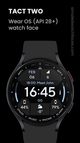 TACT TWO: Wear OS Watch face - Image screenshot of android app