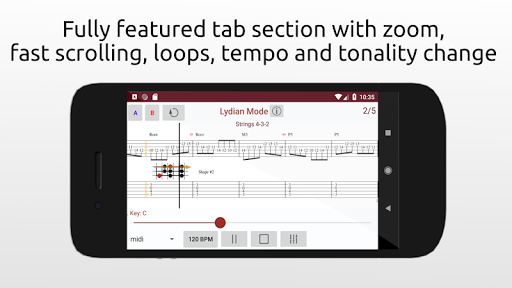 iGuitar Major Scale Modes Lite - عکس برنامه موبایلی اندروید