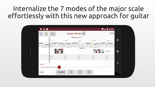 iGuitar Major Scale Modes Lite - عکس برنامه موبایلی اندروید