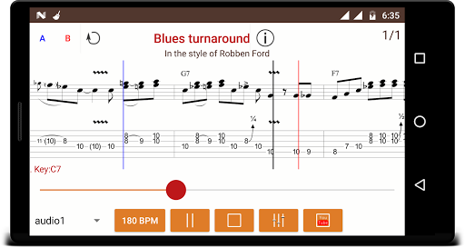 Intuitive Guitar: ۳D Tabs - عکس برنامه موبایلی اندروید