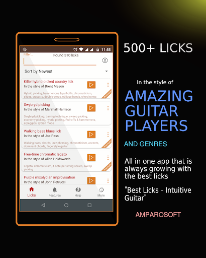 600+ 3D Licks Intuitive Guitar - Image screenshot of android app