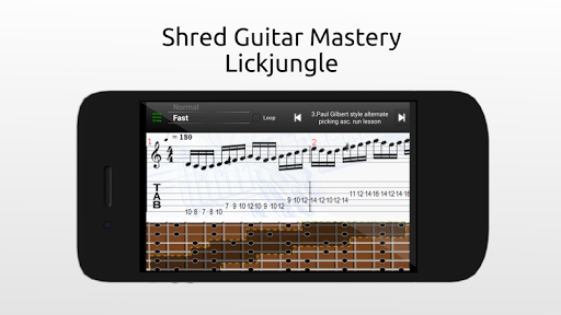 Shred Guitar Mastery lite - عکس برنامه موبایلی اندروید