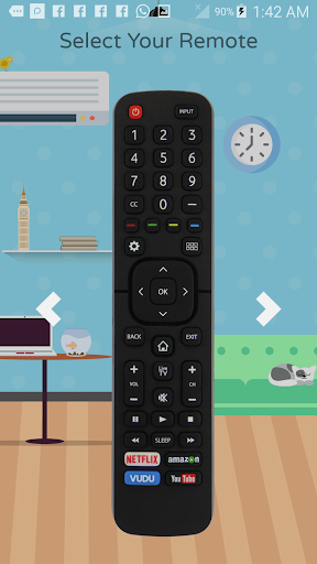 Remote Control For Hisense TV - Image screenshot of android app