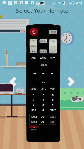 Remote Control For LG AN-MR TV - Image screenshot of android app