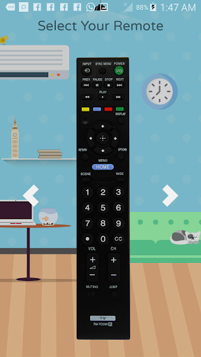 Remote For Sony TV - عکس برنامه موبایلی اندروید